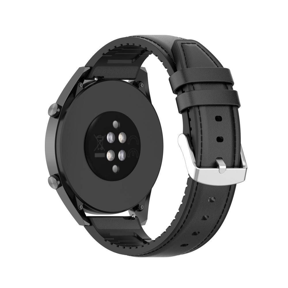 Curea smartwatch Techsuit Watchband 22mm (W007) compatibil cu Samsung Galaxy Watch (46mm)/Watch 3/Gear S3, Huawei Watch GT/GT 2/GT 3 (46mm), Negru