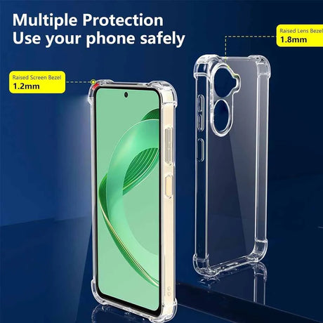 Husa de protectie Techsuit Shockproof Clear Silicone compatibil cu Huawei nova 11 SE / 12 SE, Transparent