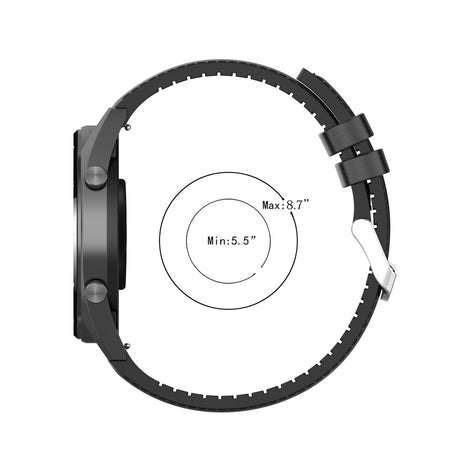 Curea smartwatch Techsuit Watchband 22mm (W007), neagră