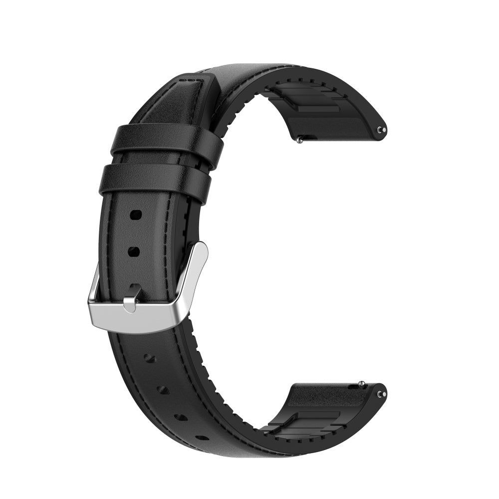 Curea smartwatch Techsuit Watchband 20mm (W007m) compatibil cu Samsung Galaxy Watch 4/5/Active 2, Huawei Watch GT 3 (42mm)/GT 3 Pro (43mm), Negru