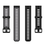 Curea smartwatch Techsuit Watchband 20mm (W002) compatibil cu Samsung Galaxy Watch 4/5/Active 2, Huawei Watch GT 3 (42mm)/GT 3 Pro (43mm), Negru