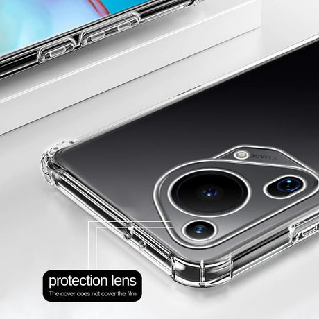 Husa de protectie Techsuit Shockproof Clear Silicone compatibil cu Huawei Pura 70 Ultra, Transparent