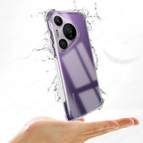 Husa de protectie Techsuit Shockproof Clear Silicone compatibil cu Huawei Pura 70, Transparent