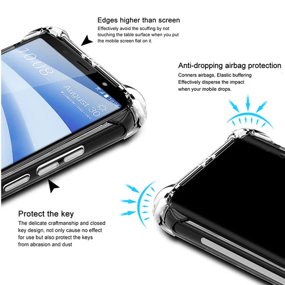 Husa de protectie Techsuit Shockproof Clear Silicone compatibil cu Huawei Pura 70, Transparent