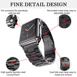Curea smartwatch Techsuit Watchband (W036) compatibil cu Apple Watch 1/2/3/4/5/6/7/8/9/10/11/SE/SE 2/SE 3 (38/40/41/42mm), Negru