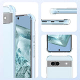 Husa de protectie Techsuit Shockproof Clear Silicone compatibil cu Google Pixel 9 Pro, Transparent