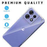 Husa de protectie Techsuit Shockproof Clear Silicone compatibil cu Motorola Edge 50 Pro, Transparent