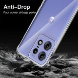 Husa de protectie Techsuit Shockproof Clear Silicone compatibil cu Motorola Edge 50 Pro, Transparent