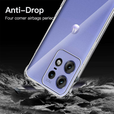 Husa de protectie Techsuit Shockproof Clear Silicone compatibil cu Motorola Edge 50 Pro, Transparent