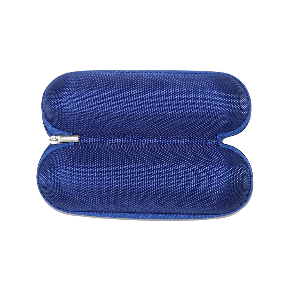 Techsuit Glasses Case (ETOV2), with Zipper, Eco Leather, 160 x 48 x 45mm, Albastru