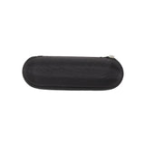 Techsuit Glasses Case (ETOV1), with Zipper, Eco Leather, 160 x 48 x 45mm, Negru