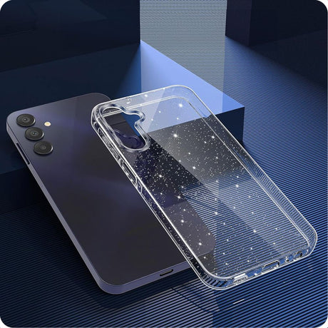 Husa de protectie Techsuit SparkleSkin Series compatibil cu Samsung Galaxy A55 5G, Transparent