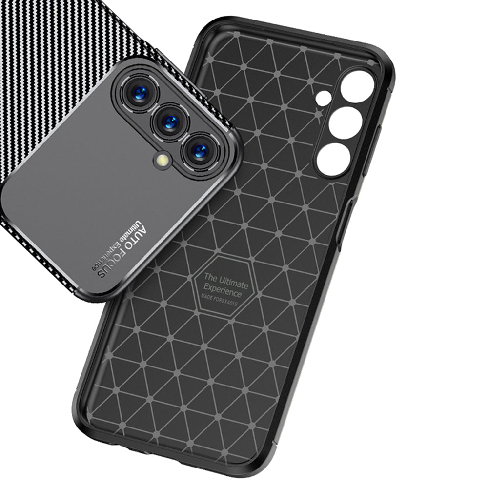 Husa de protectie Techsuit CarbonFiber compatibil cu Samsung Galaxy A05s, Negru