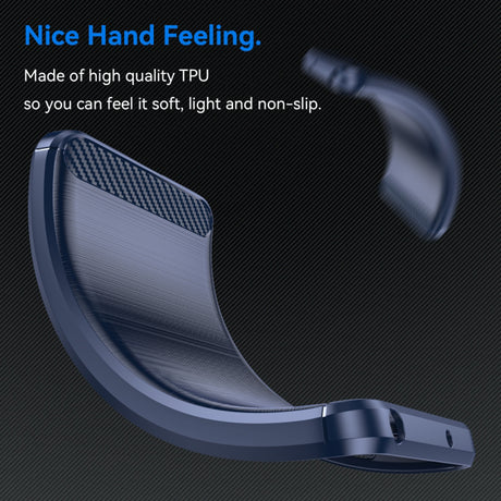 Husa de protectie Techsuit Carbon Silicone compatibil cu Nokia C32, Albastru