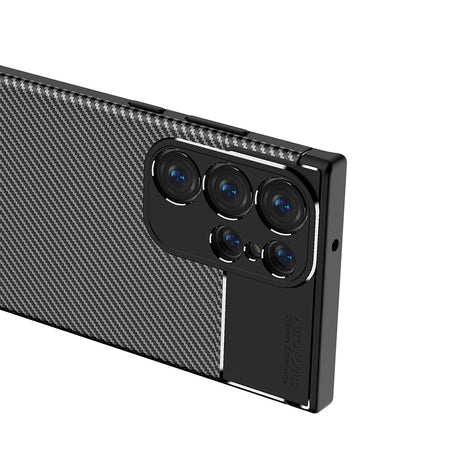 Husa de protectie Techsuit CarbonFiber compatibil cu Samsung Galaxy S23 Ultra, Negru
