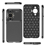 Husa de protectie Techsuit CarbonFiber compatibil cu Huawei nova 11 / nova 12s, Negru