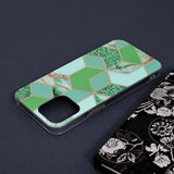 Husa de protectie Techsuit Marble Series compatibil cu iPhone 13 Pro Max, Verde Hex