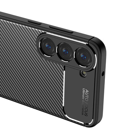 Husă Techsuit CarbonFiber neagră pentru Samsung Galaxy S23
