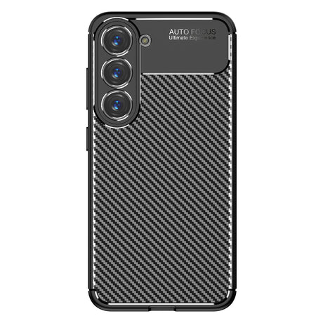 Husă Techsuit CarbonFiber neagră pentru Samsung Galaxy S23