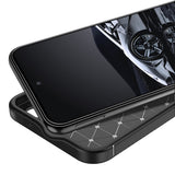 Husa de protectie Techsuit CarbonFiber compatibil cu Samsung Galaxy S23, Negru