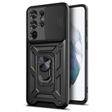 Husa de protectie Techsuit CamShield Series compatibil cu Samsung Galaxy S21 Ultra 5G, Negru