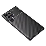 Husa de protectie Techsuit CarbonFiber compatibil cu Samsung Galaxy S22 Ultra 5G, Negru