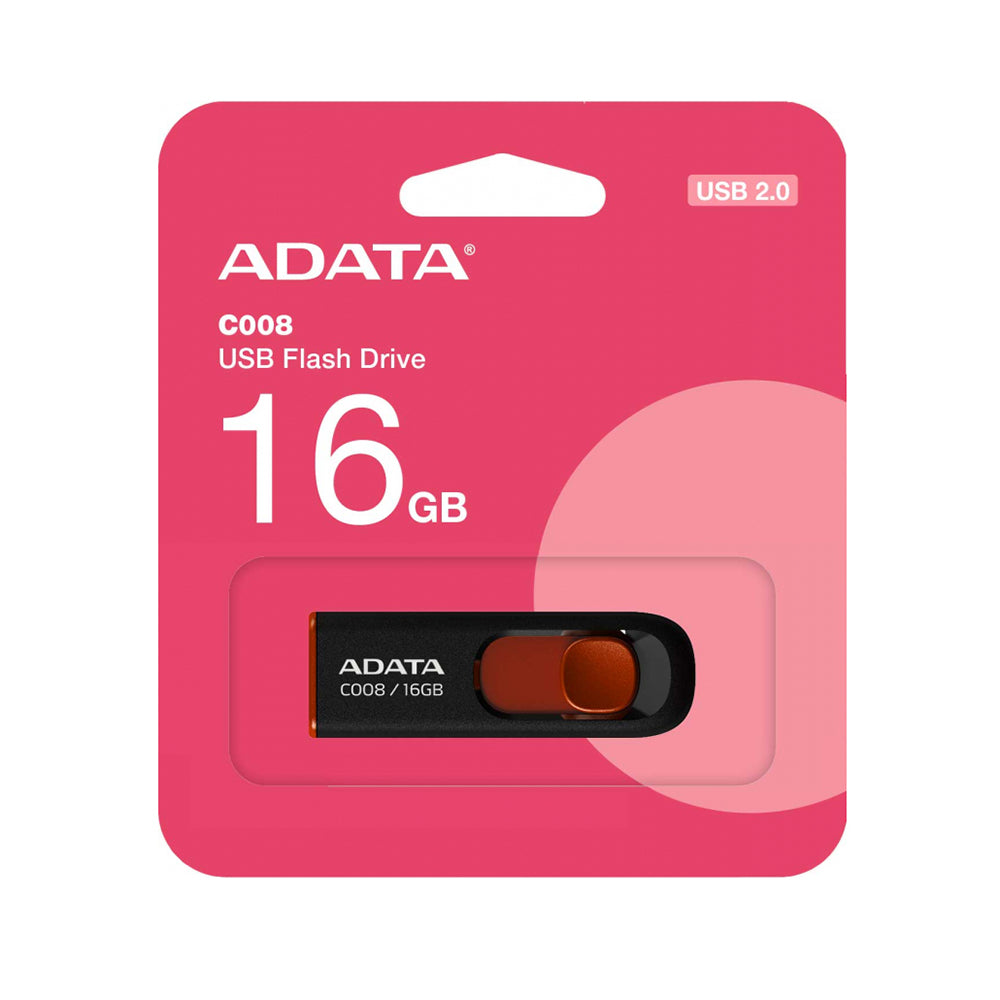 Stick Memorie Adata C008 (AC008-16G-RKD), USB 2.0, 16GB, Negru