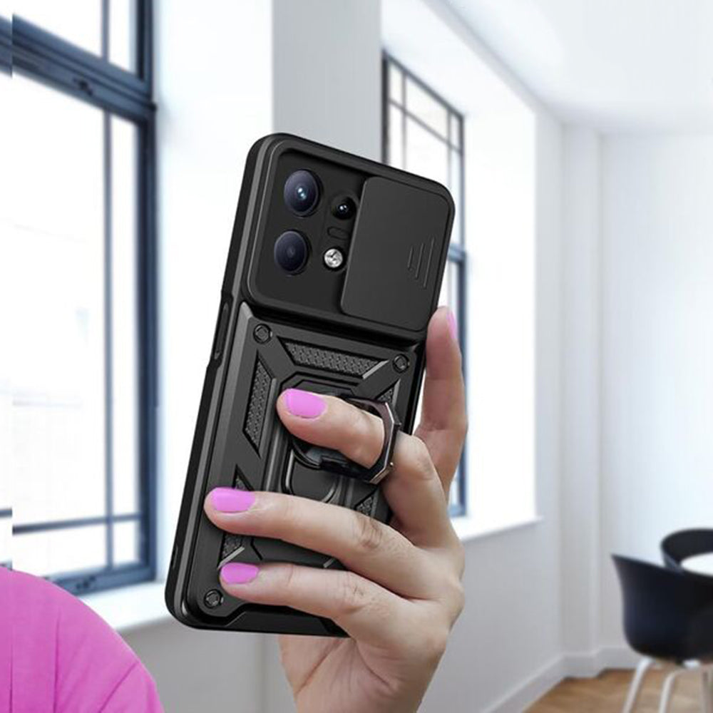 Techsuit CamShield Series albastră pentru Motorola Edge 50 Pro