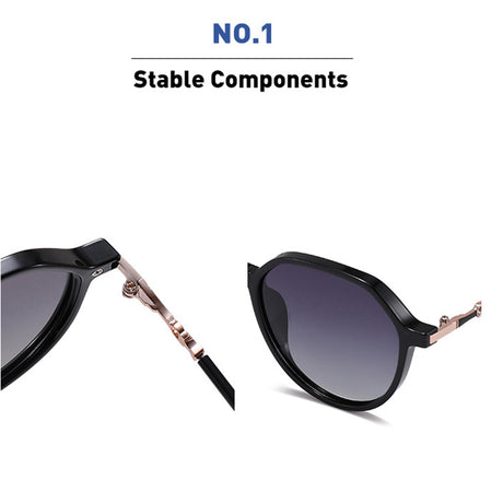 Ochelari de Soare Techsuit Polarised PC (2203), Metal, Maro