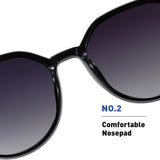 Techsuit Sunglasses Polarised PC (2203), UV Protection, Negru / Gradient Gray