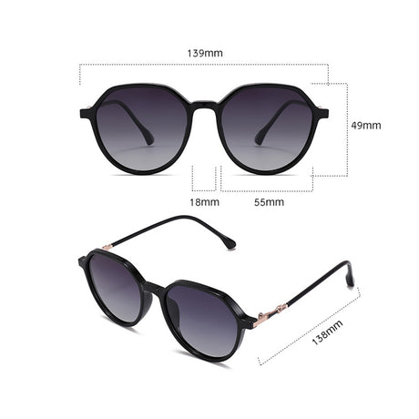 Ochelari de Soare Techsuit (2203), Metal, Polarizati, Roz