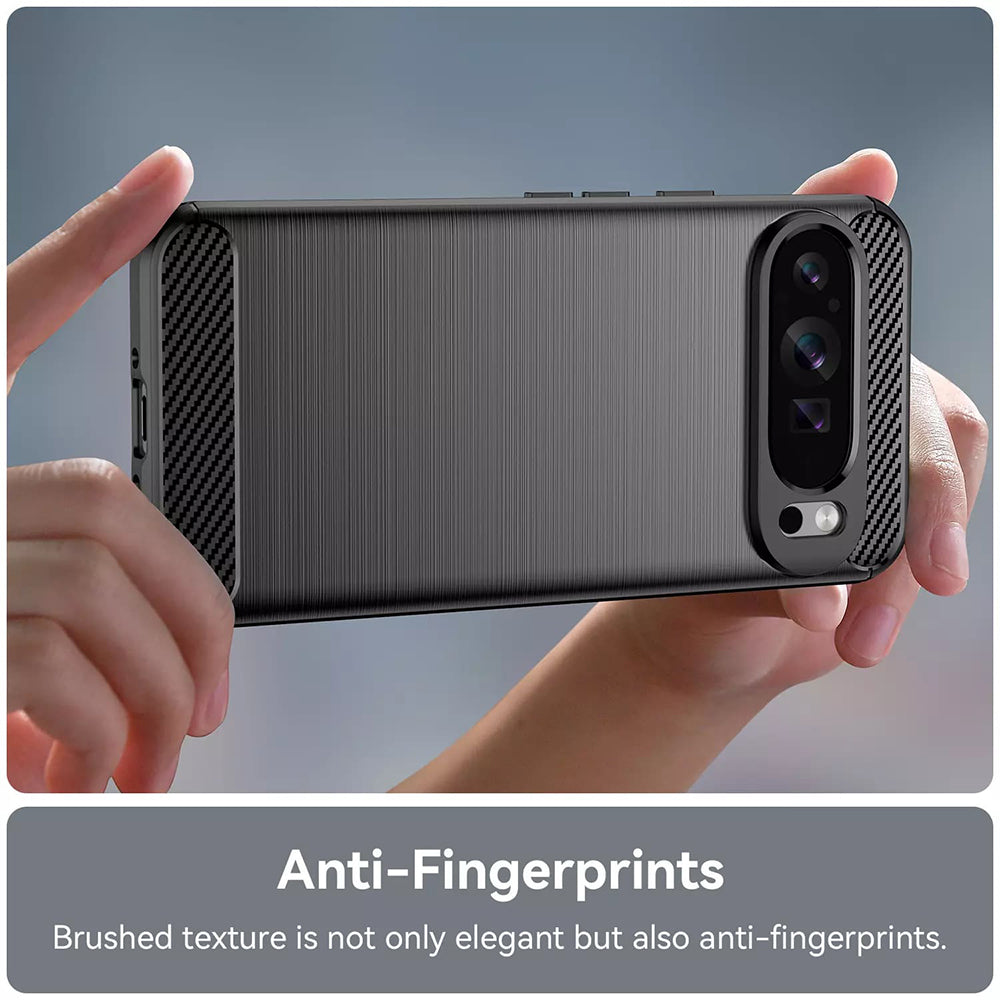Husa de protectie Techsuit Carbon Silicone compatibil cu Google Pixel 9 Pro XL, Albastru