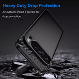 Husa de protectie Techsuit Carbon Silicone compatibil cu Google Pixel 9 Pro XL, Albastru
