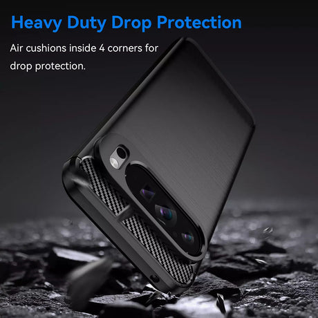 Husa de protectie Techsuit Carbon Silicone compatibil cu Google Pixel 9 Pro XL, Albastru