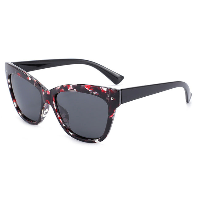 Techsuit Sunglasses Polarised PC (OD8155-C4), UV Protection, Flowers / Negru