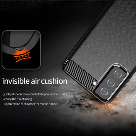 Husa de protectie Techsuit Carbon Silicone compatibil cu Samsung Galaxy S20 FE / S20 FE 5G, Albastru