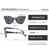 Techsuit Sunglasses Polarised PC (OD8155-C4), UV Protection, Flowers / Negru