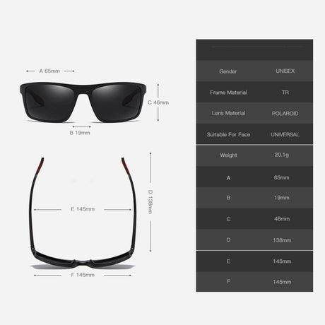 Ochelari de Soare Techsuit Polarised TR90 (MM101), Maro
