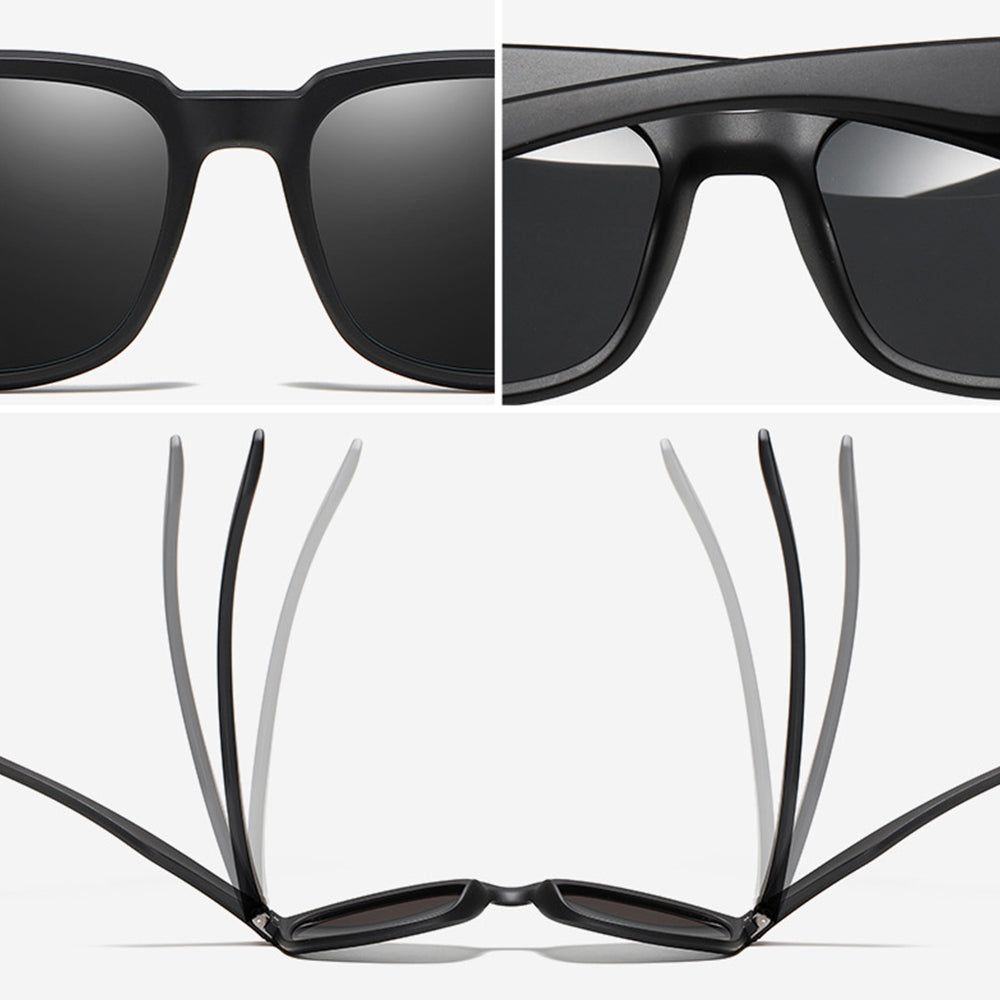 Techsuit Sunglasses Polarised TR90 (MM99), UV Protection, Matte Brown