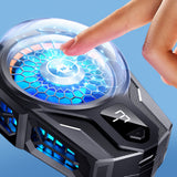 Accesoriu gaming Techsuit Phone Cooler (SL16), with Gear Button, Temperature Display, Silicone Clamping Arm, Two Speeds, Universal, Negru