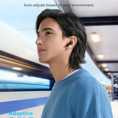 Casti Anker SoundCore P40i (A3955G31), TWS, Noise Cancelling, Bluetooth 5.2, Touch Control, Albastru