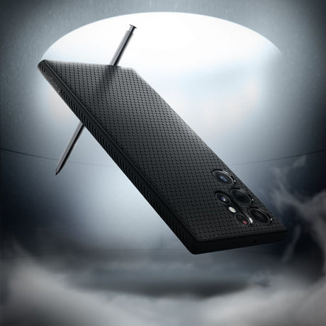 Husa de protectie Spigen Liquid Air (ACS03915) compatibil cu Samsung Galaxy S22 Ultra, Negru