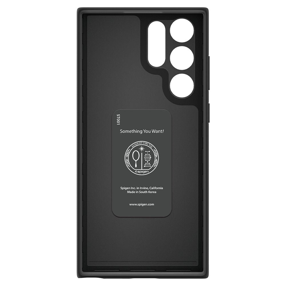 Husa de protectie Spigen Thin Fit (ACS03911) compatibil cu Samsung Galaxy S22 Ultra, Negru