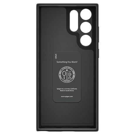 Spigen Thin Fit fekete védőtok Samsung Galaxy S22 Ultra 5G készülékhez