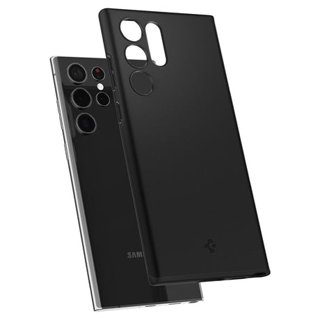 Spigen Thin Fit fekete védőtok Samsung Galaxy S22 Ultra 5G készülékhez