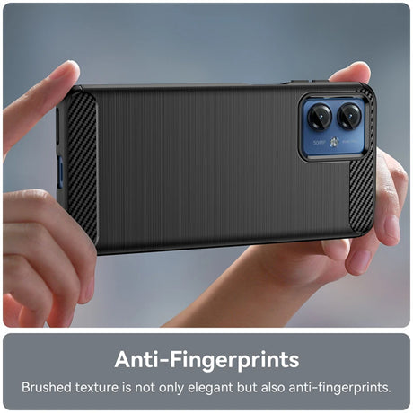 Husa de protectie Techsuit Carbon Silicone compatibil cu Motorola Moto G14, Albastru