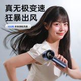 Techsuit Handheld Mini Fan (CT-111), Portable, Adjustable, Rechargeable, Digital Display, 10W, Alb