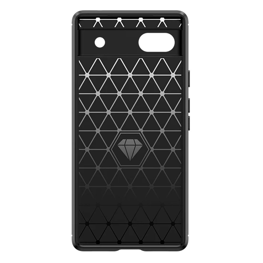 Husa de protectie Techsuit Carbon Silicone compatibil cu Google Pixel 6a, Negru