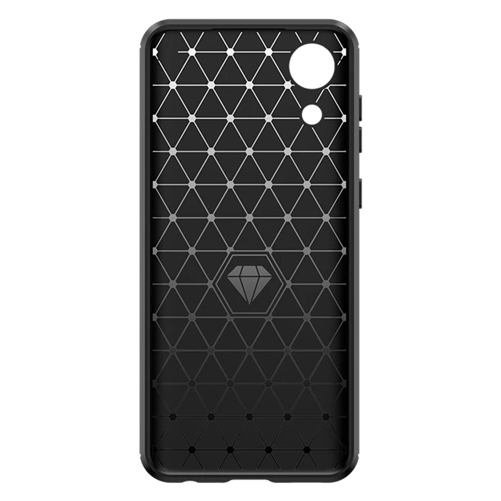 Husă Techsuit Carbon Silicone neagră pentru Samsung Galaxy A03 Core