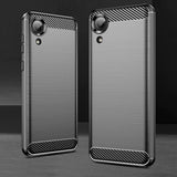 Husă Techsuit Carbon Silicone neagră pentru Samsung Galaxy A03 Core